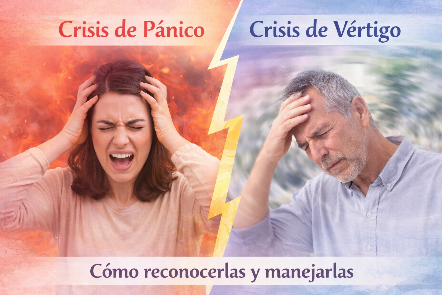 COMO RECNOOCER Y TRATAR CRISIS DE VÉRTIGO Y PÁNICO